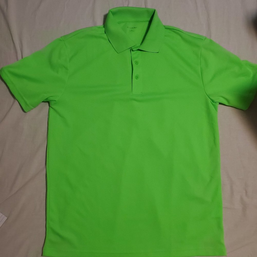 Sport Tek Polo Shirt Men's Large Short Sleeve Golf
